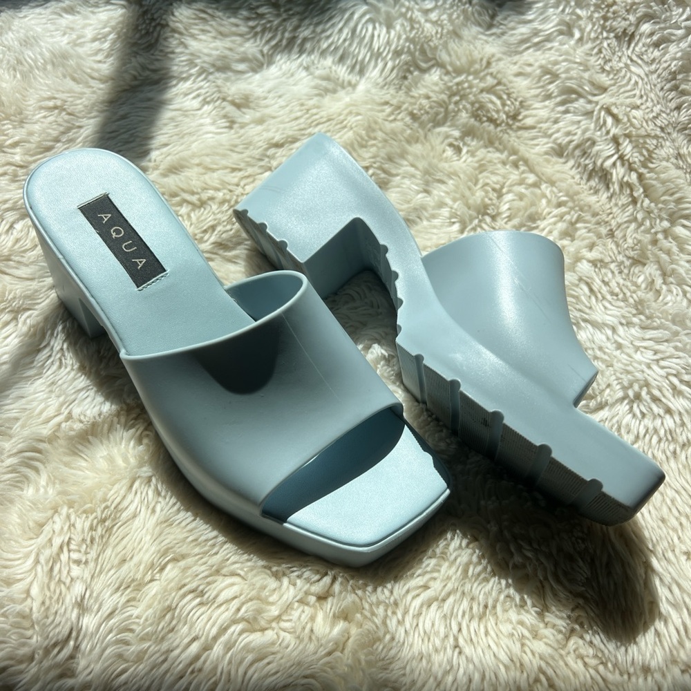Baby Blue AQUA Chunky Gum Sandals